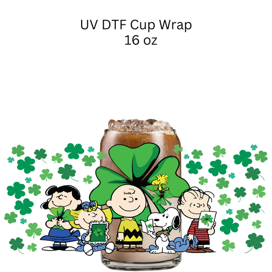 Snoop Patricks Clover UV DTF Cup Wrap