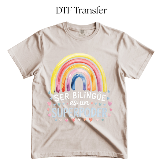 Ser Bilingue DTF Transfer