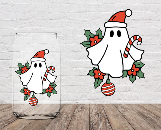 Ghost Christmas 4" UV DTF