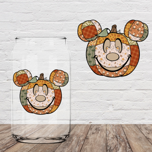 Mouse Pumpkin Patches 4" UV DTF (print to order)