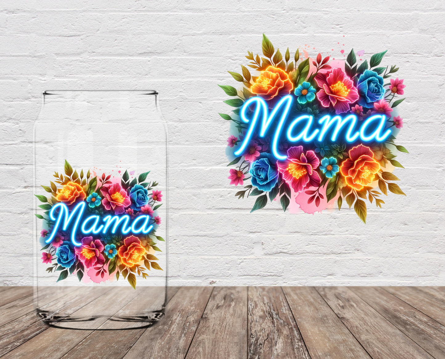 Bright Light Mama 4" UV DTF Double Sided