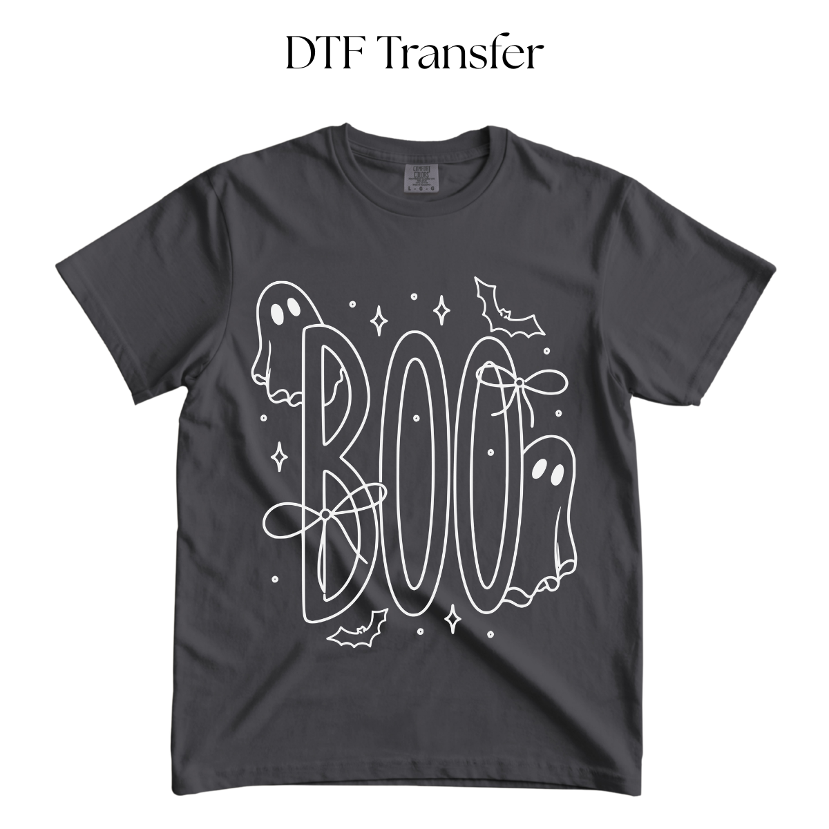 Boo Ghost Single Color DTF Transfer