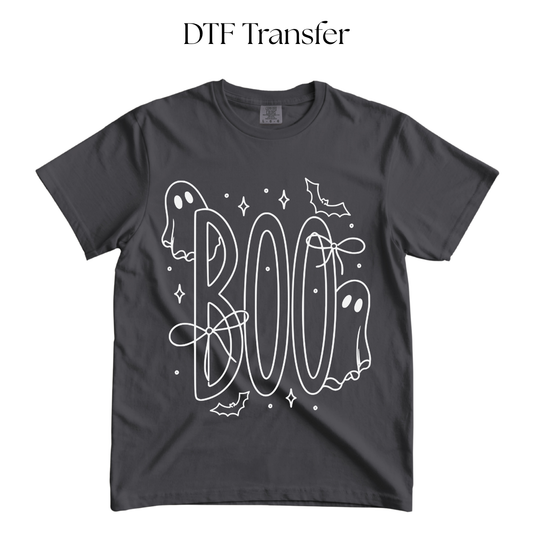 Boo Ghost Single Color DTF Transfer