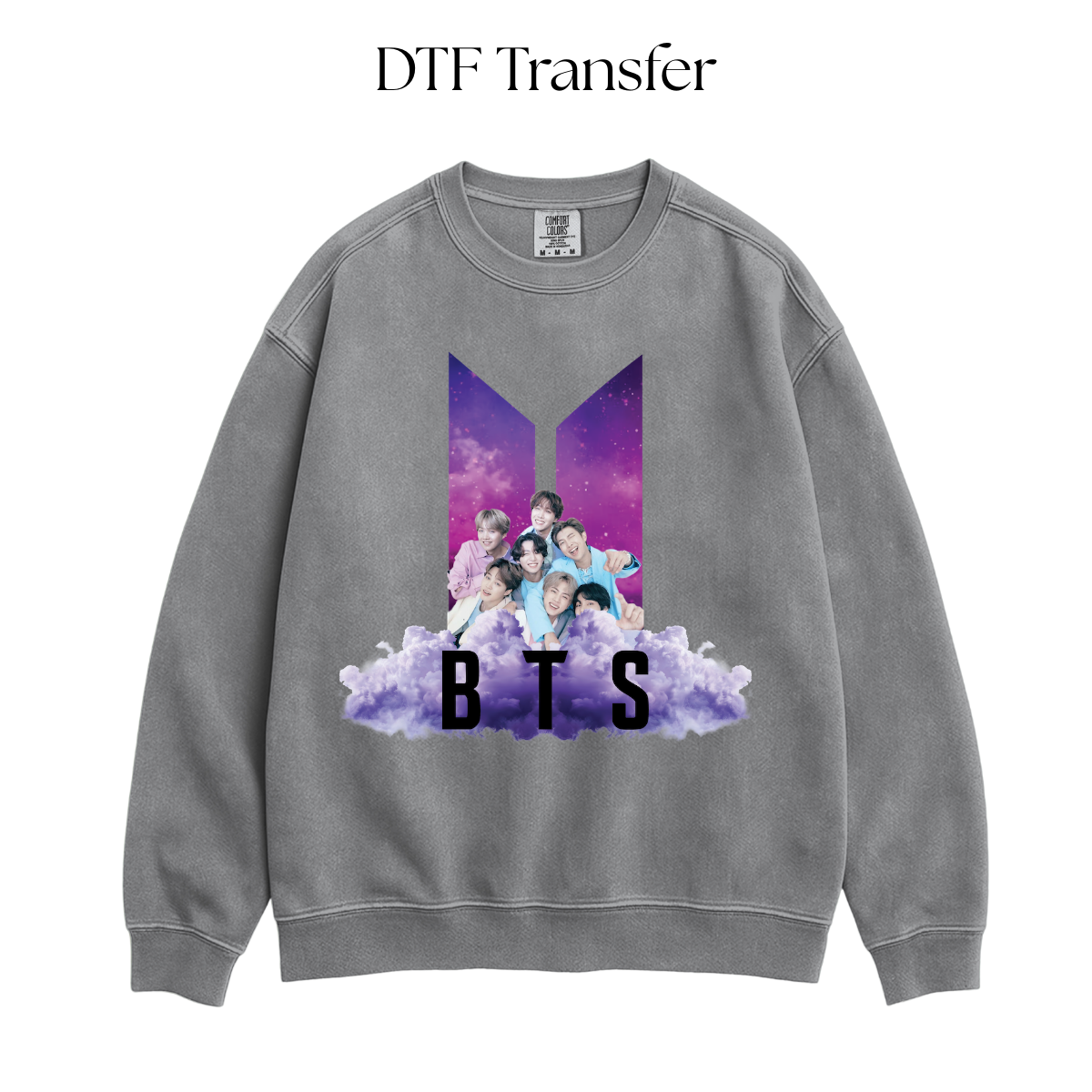 Purple Clouds DTF Transfer