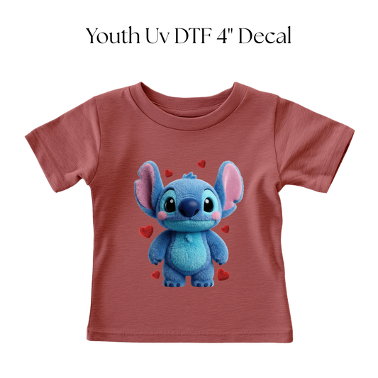 YOUTH Valentine Blue Alien DTF Transfer