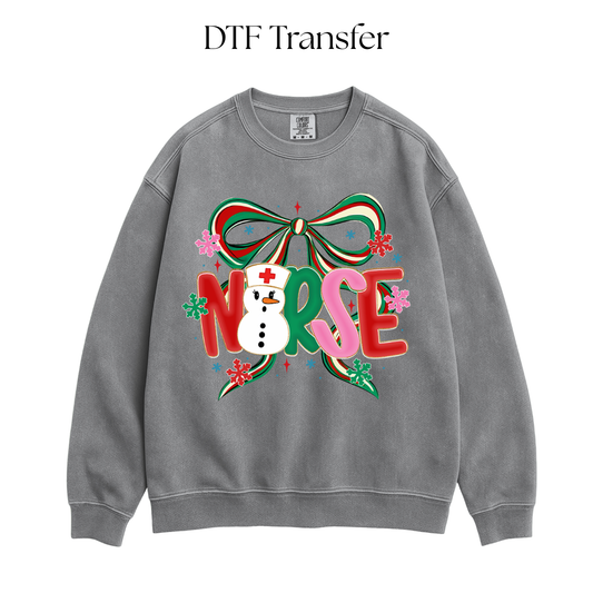 Nurse Christmas DTF Transfer