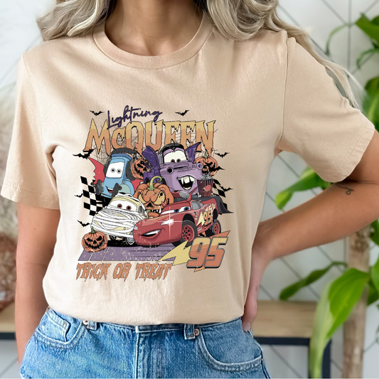 Red Car Trick or Treat Dtf Transfer