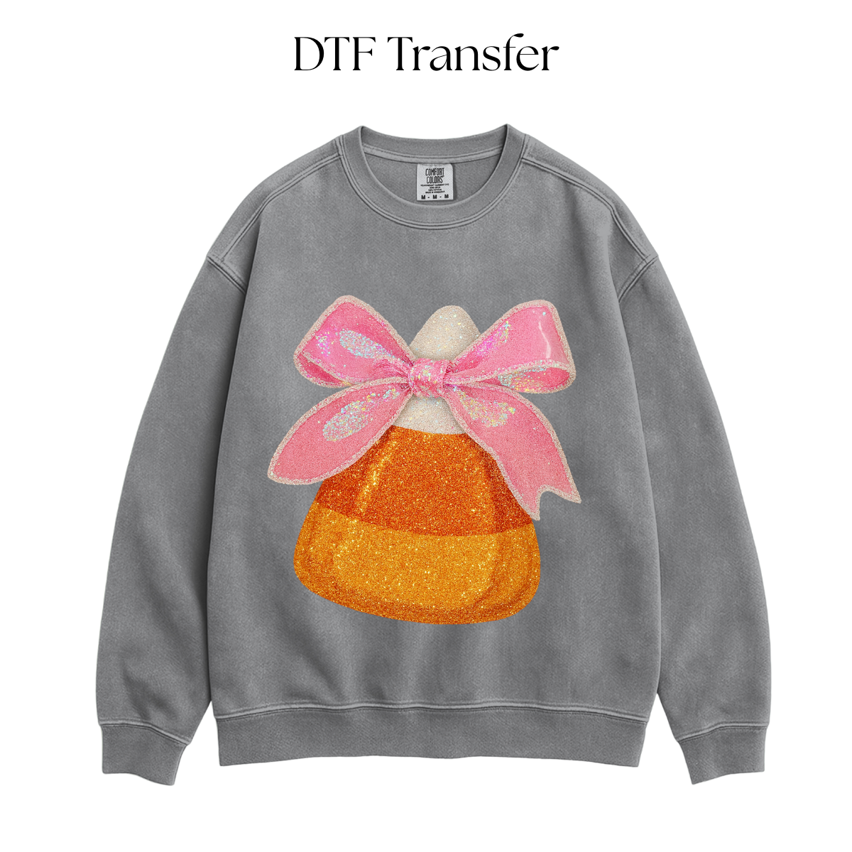 Candy Corn Shimmer DTF Transfer