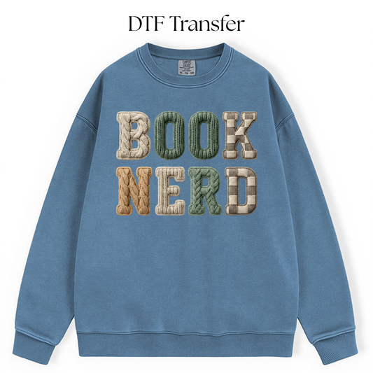 Book Nerd DTF Transfer