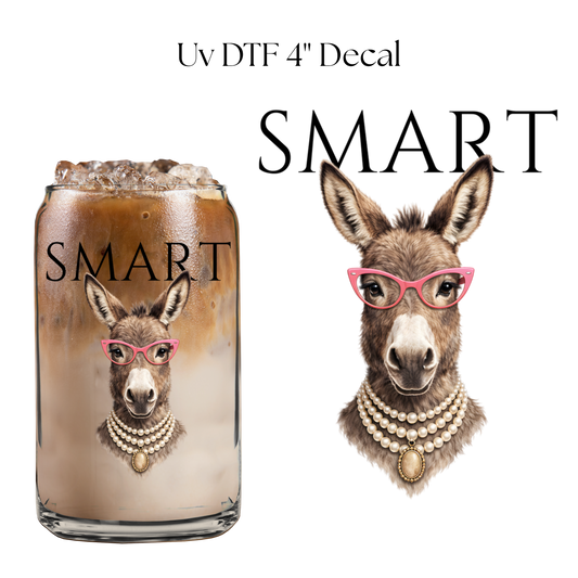 Smart Glasses 4” UV DTF Cup Decal