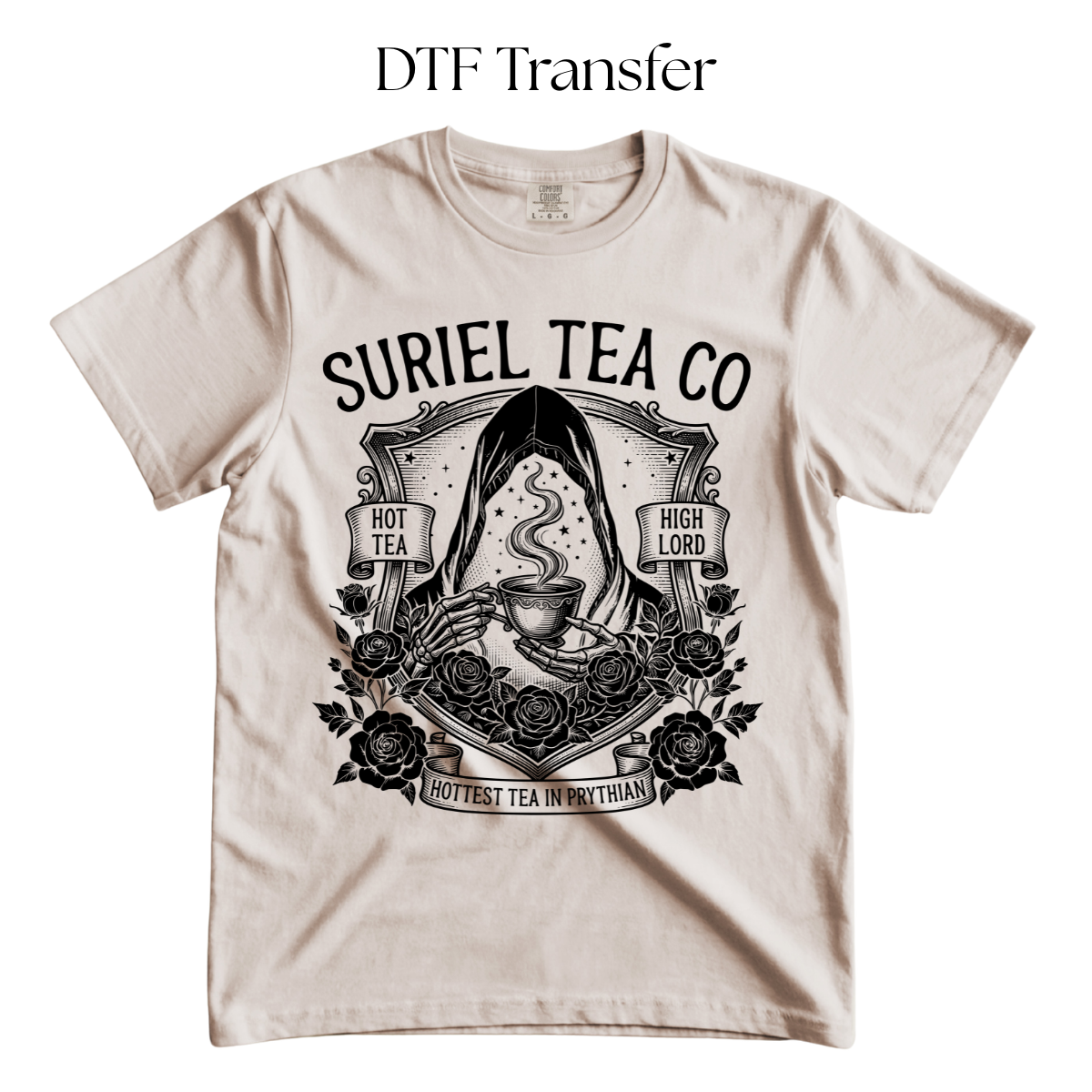 Suriel Tea Co Single Color DTF Transfer