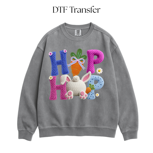 HIp Hop Faux Knit DTF Transfer