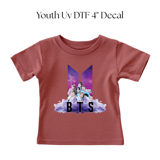 YOUTH Purple Clouds DTF Transfer