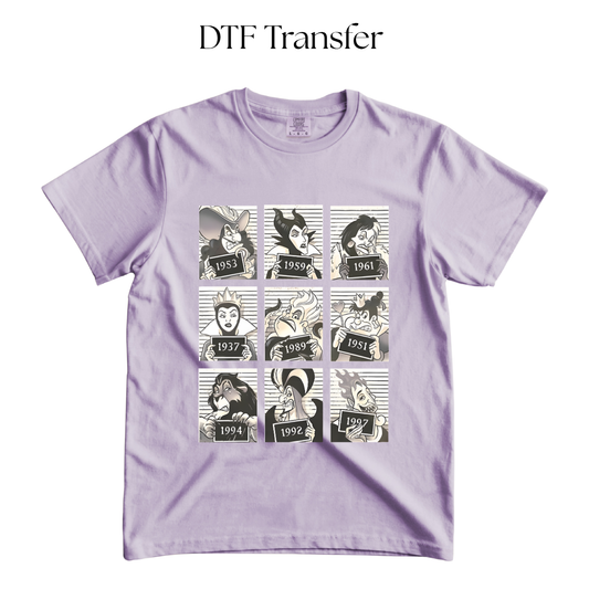 Evil Characters DTF Transfer