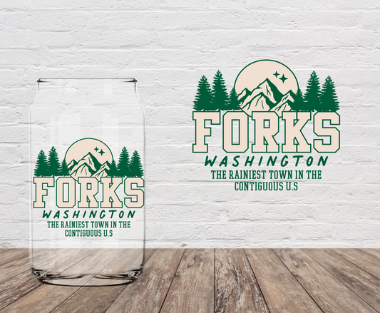 Forks Washington 4" UV DTF