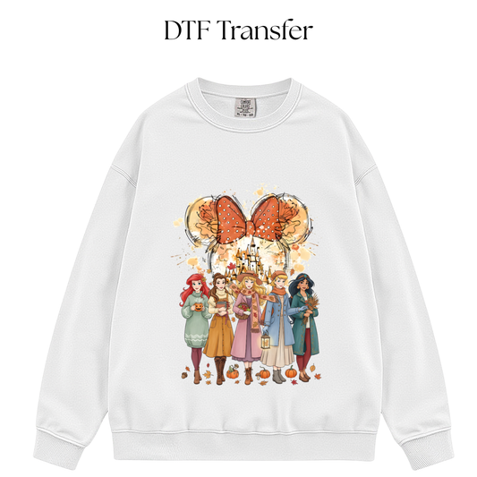 Fall Princess DTF Transfer