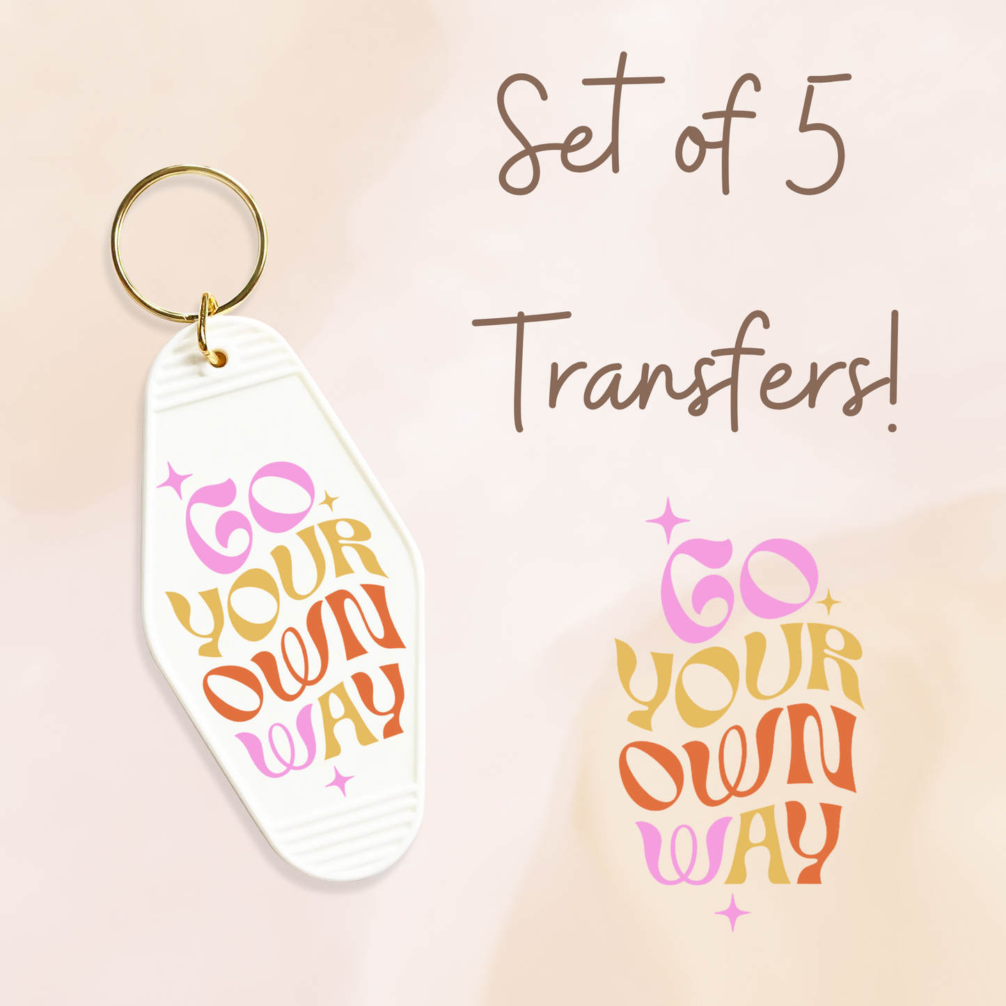 Go Your Own Way UV (MOTEL KEYCHAIN)