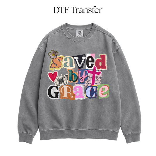 Saved By Grace DTF Transfer