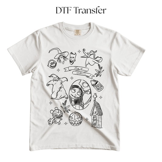 This is Halloween Single Color DTF Transfer