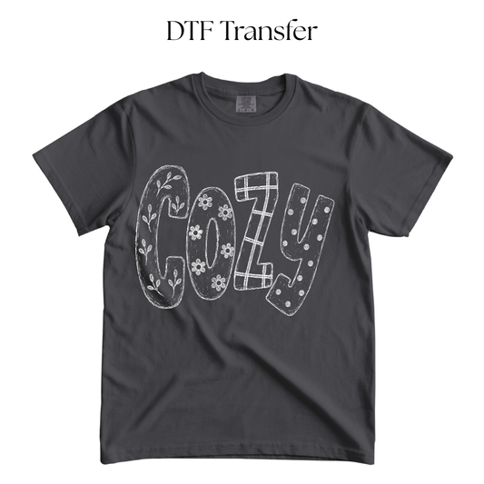 Cozy Single Color DTF Transfer