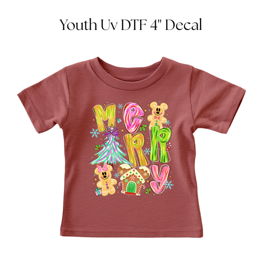 YOUTH Merry Mouse Cookies DTF Transfer