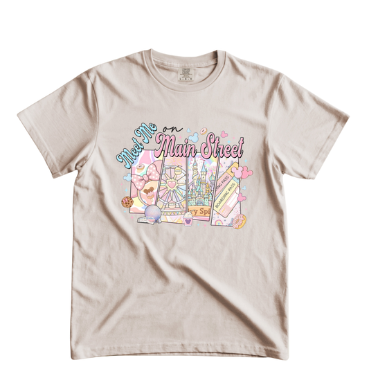 Meet Me on Main Street Pink DTF Transfer