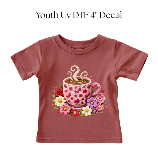 YOUTH Pink Coffee Mug DTF Transfer