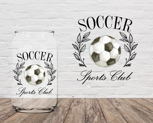 Soccer Sports Club 4" UV DTF