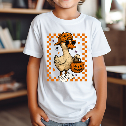 YOUTH Boy Duck Halloween Dtf Transfer
