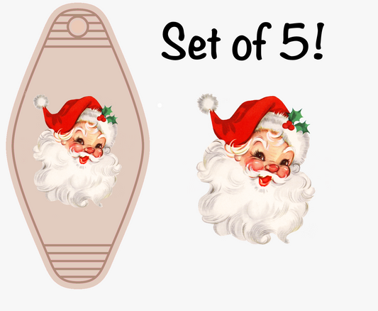 Santa Face (MOTEL KEYCHAIN)