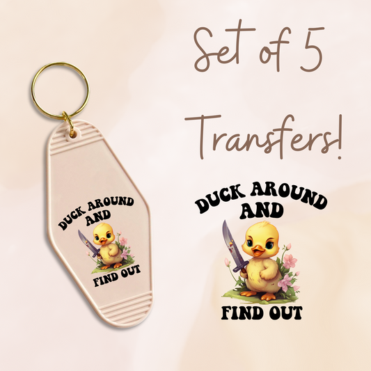 Duck Around And Find Out (MOTEL KEYCHAIN)