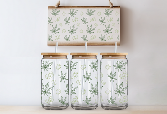 Green Plant UV DTF Wrap DOUBLE SIDED