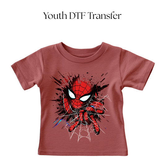 YOUTH Shattered Spider DTF Transfer