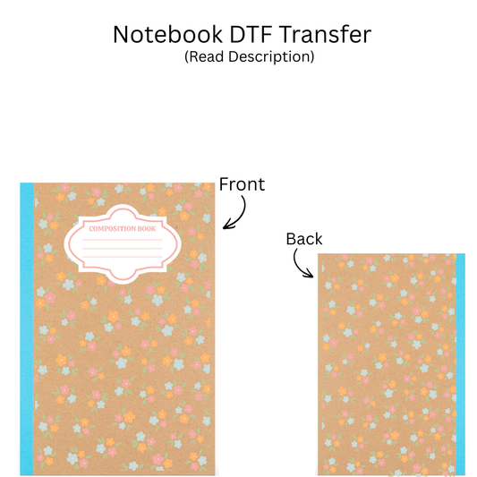 Tiny Tri Flowers Kraft Notebooks