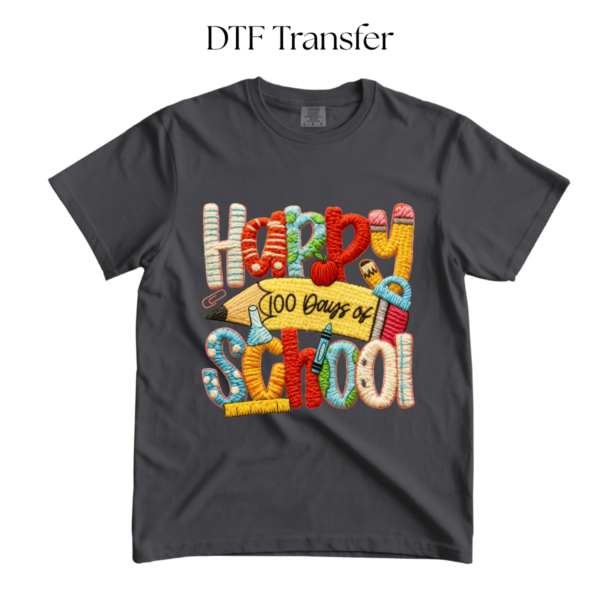 Happy 100 Days of School DTF Transfer