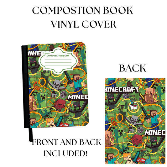 Mine Game Composition Notebook Vinyl Cover