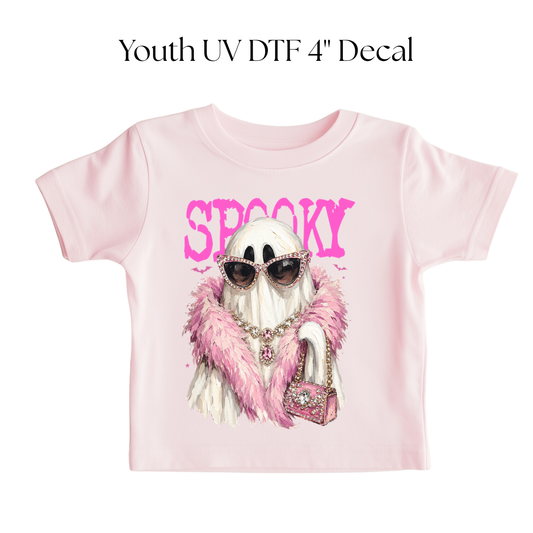 YOUTH Pink Boujee Spooky DTF Transfer
