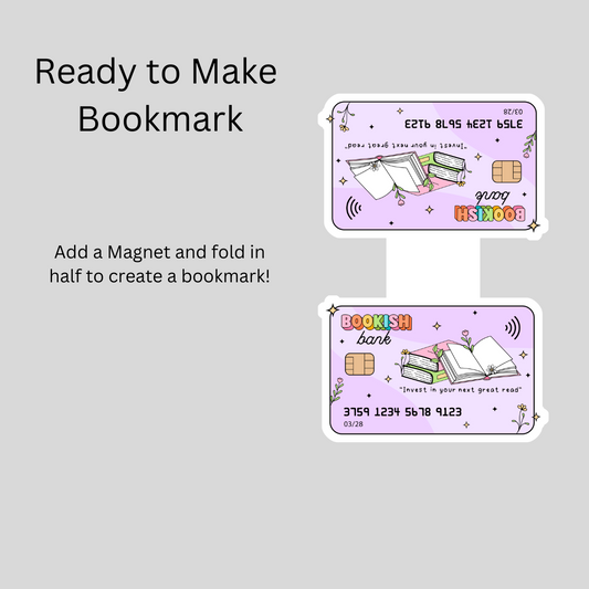 Bookish Bank Magnetic Bookmark DIY