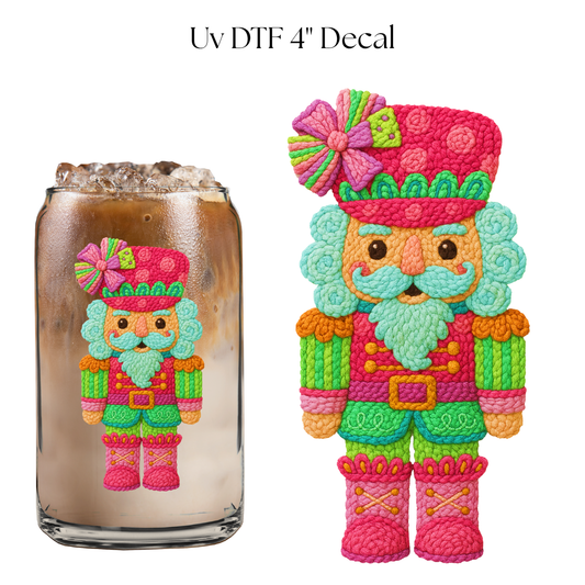 Nutcracker Faux Yarn 4” UV DTF Decal