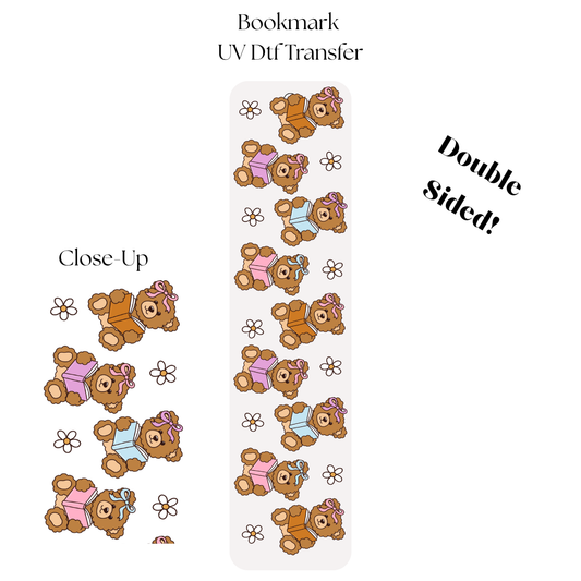 Bears Reading Books Bookmark Transfer