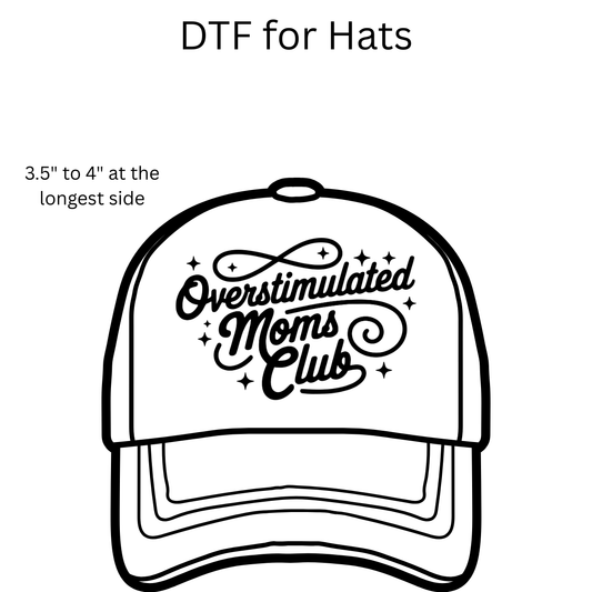 Overstimulated Moms Club DTF Transfers