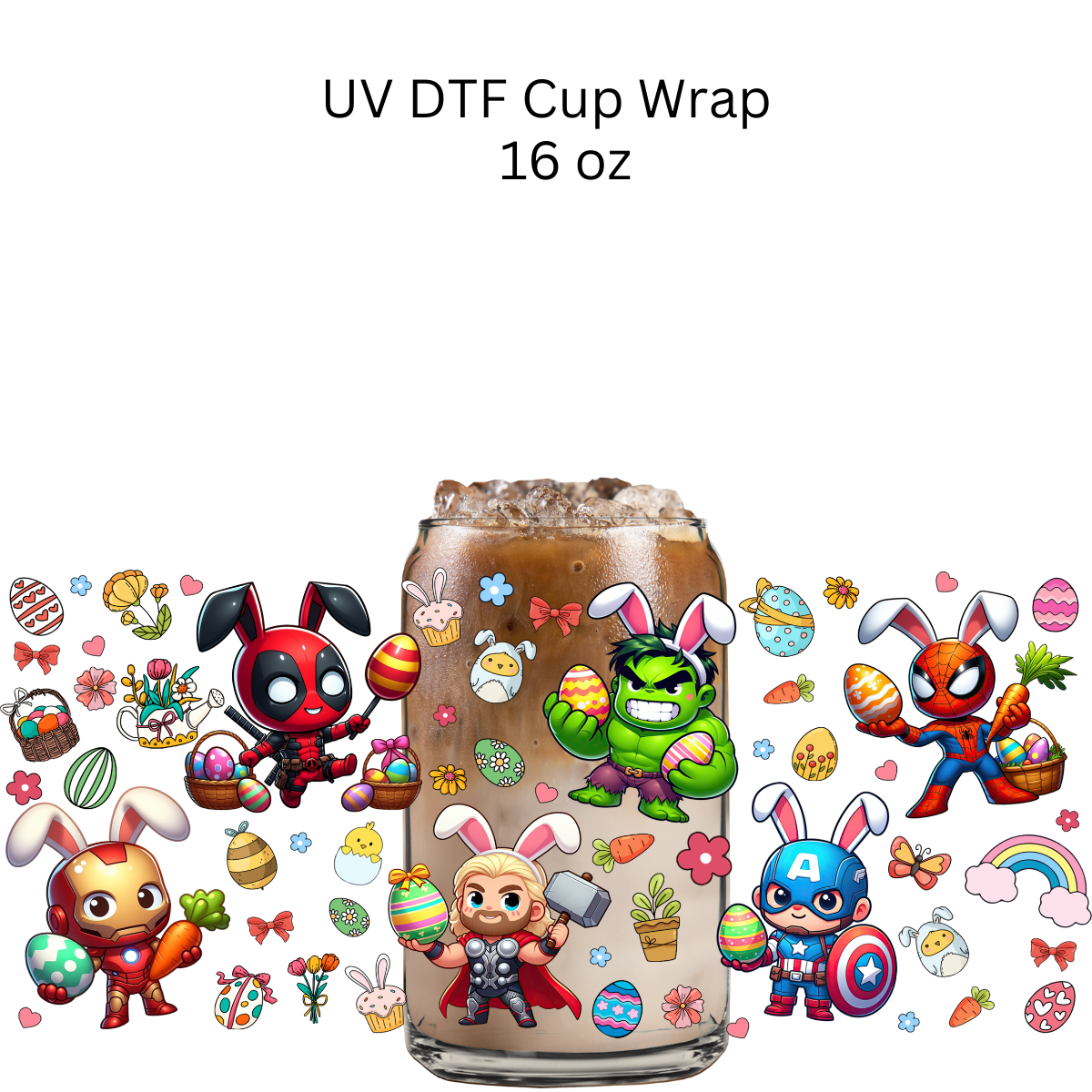 Easter Heroes UV DTF Wrap