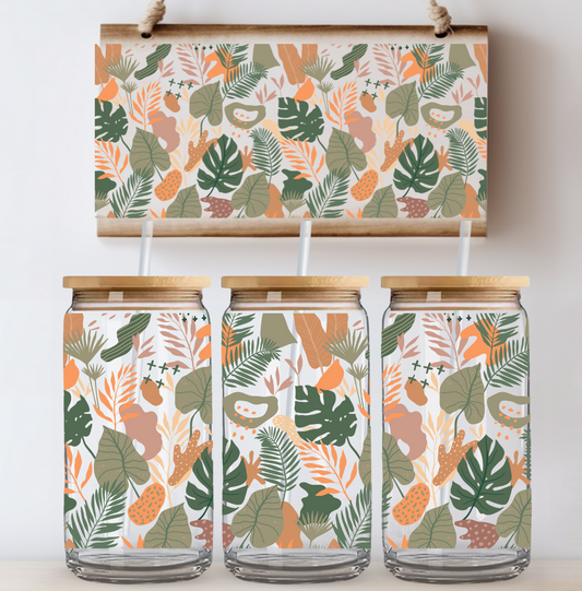 Monstera Leaves UV DTF Wrap DOUBLE SIDED