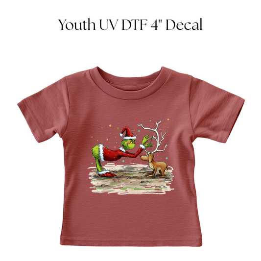 YOUTH Green Monster and Dog DTF Transfer