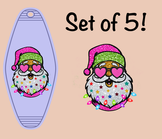 Glitter Santa (MOTEL KEYCHAIN)