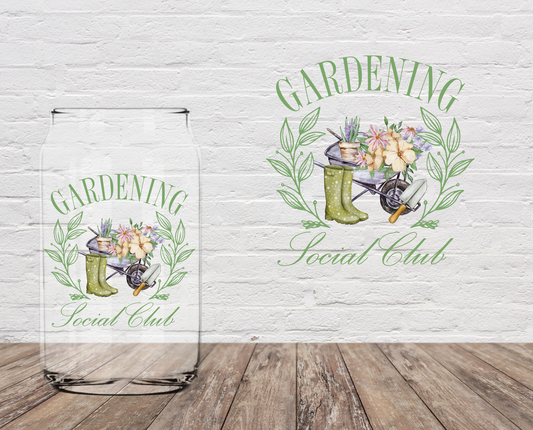 Gardening Social Club 4" UV DTF