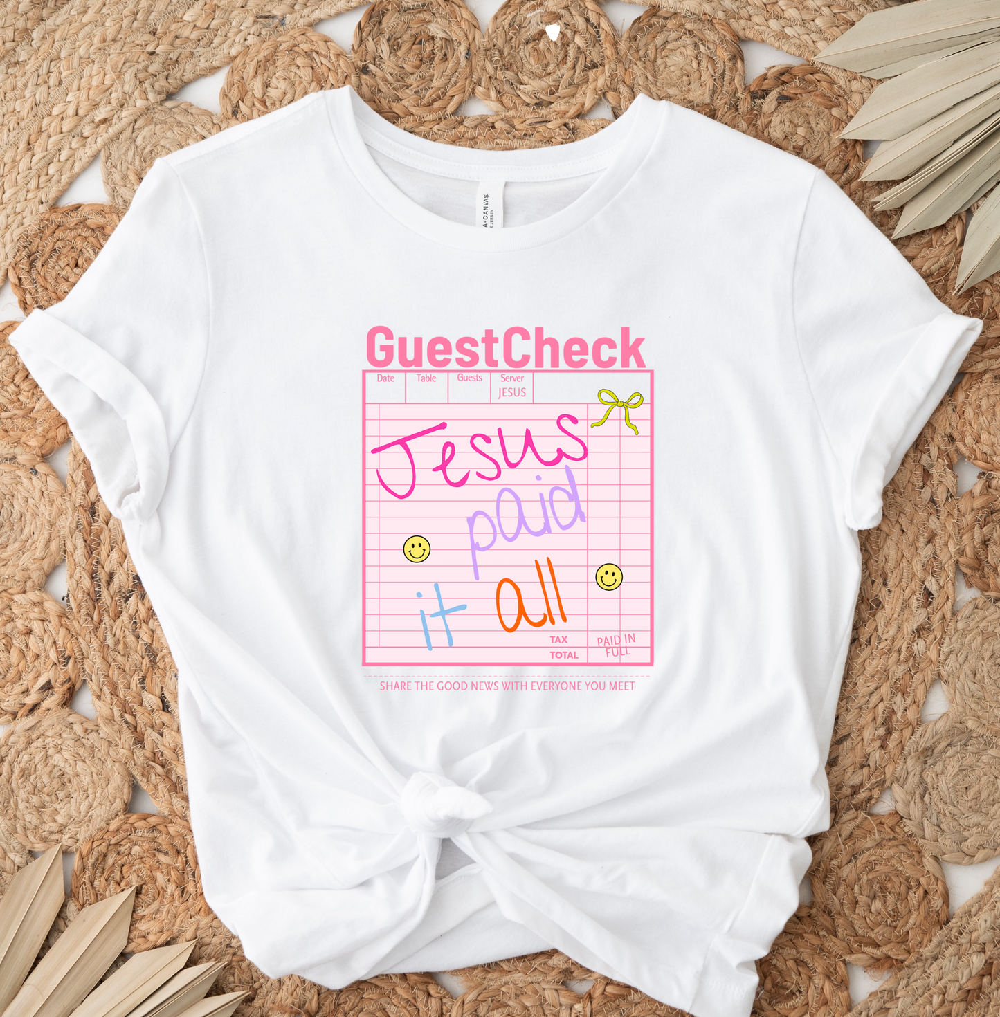 Guest List Jesus Paid DTF TRANSFER