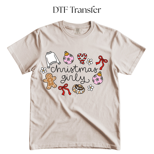 Christmas Girly DTF Transfer