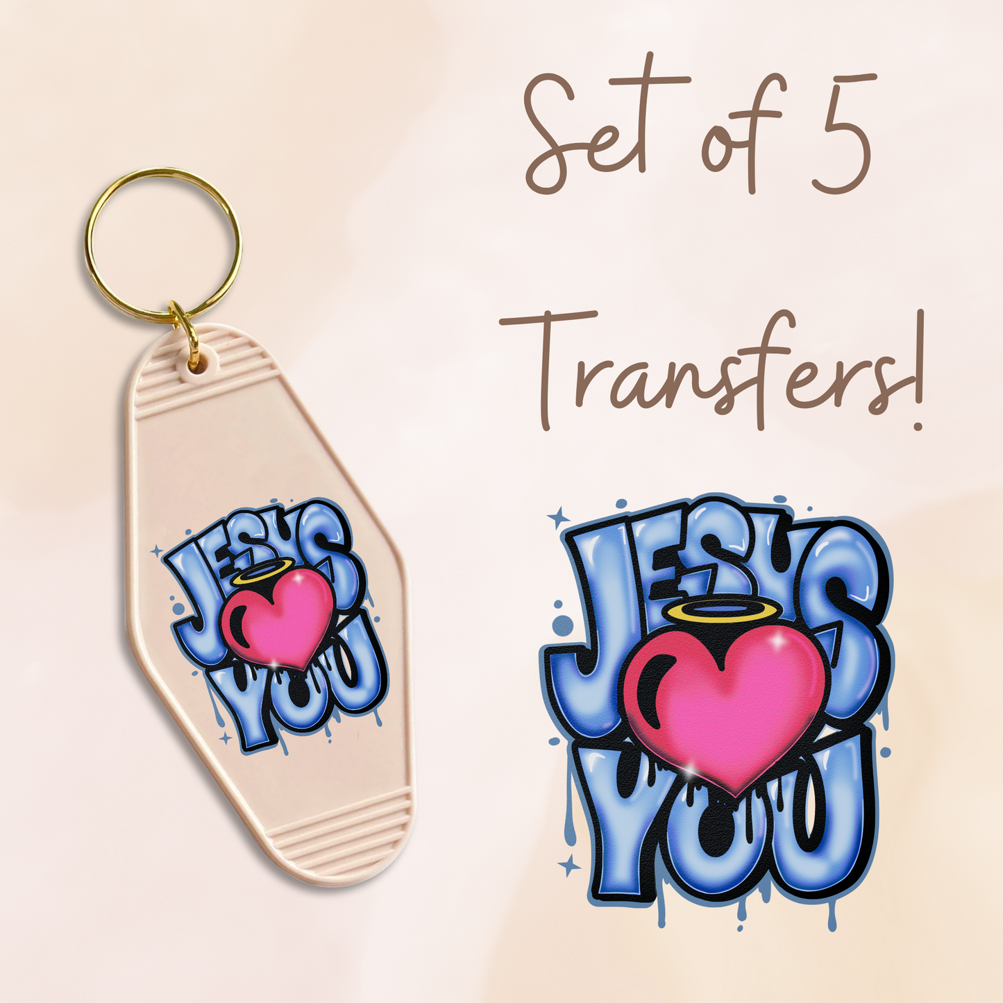 Jesus Loves You (MOTEL KEYCHAIN)