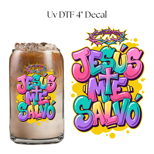 Jesus Me Salvo 4” UV DTF Decal